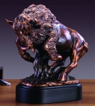 Bronze Finish 12.5" Buffalo Sculpture
