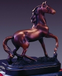 Bronze Finish Proud Horse Sculpture