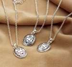 Kelley Equestrian Horse and Heart Necklace