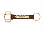 Perri's Leather Halter Cheek Key Chain with Plate