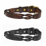 Perri's Leather Twisted Leather Dog Collar