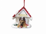 Personalized Doghouse Ornament - German Shepherd