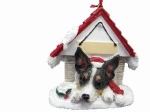 Personalized Doghouse Ornament - Rat Terrier