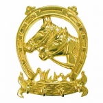 Solid Brass Horse Head Key Ring Holder / Key Chain