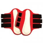 Splint Boots w/White Patches Small Red