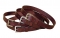 Tory Leather 1 1/4" Plain Leather Belt - Brass Buckle