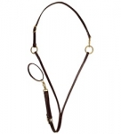 Tory Leather Bridle Leather Adjustable Training Martingale with Neck Strap