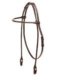 Tory Leather Bridle Leather Arabian Rolled Brow Band Headstall