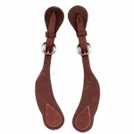 Tory Leather Cowboy Western Spur Strap with Stitched Button Covers