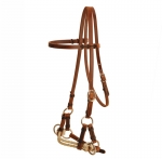Tory Leather Double Nose Harness Leather Side Pull