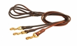 Tory Leather Rolled Dog Leash - 6'