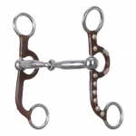 Weaver Leather 5" Sweet Iron Polished Snaffle Mouth with Copper Inlay