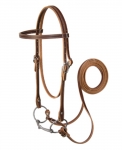 Weaver Leather Browband Bridle with Double Cheek Buckles