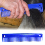 10" Plastic Mane Comb - Blue