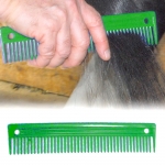 10" Plastic Mane Comb - Green