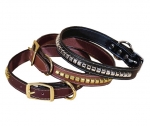 Tory Leather 1" Clincher Dog Collar