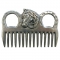 Aluminum Mane Comb with Horse Head
