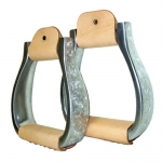 Aluminum Modified Oxbow Engraved Stirrups