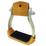 Aluminum Western Stirrups w/Rubber Tread