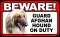 BEWARE Guard Dog on Duty Sign - Afghan Hound - FREE Shipping