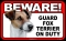 BEWARE Guard Dog on Duty Sign - Fox Terrie - FREE Shipping