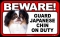 BEWARE Guard Dog on Duty Sign - Japanese Chin - FREE Shipping
