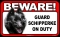 BEWARE Guard Dog on Duty Sign - Schipperke - FREE Shipping