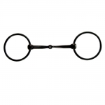 Black Sweet Iron Loose Ring Snaffle Bit - 5"