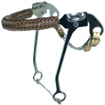 Braided Leather Nose Hackamore w/Curb