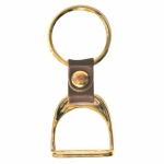 Brass Stirrup Key Ring / Key Chain
