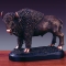 Bronze Finish 11" Standing Buffalo Sculpture