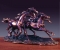 Bronze Finish 14" Three Running Horses Sculpture