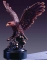 Bronze Finish 8" Eagle and Fish Sculpture