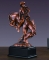 Bronze Finish Bronco Buster 6.5" Horse Sculpture