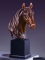 Bronze Finish Mustang Horse Head Sculpture