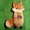 BrushArt Fox Ornament