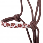 Cashel Brown Cheetah Beaded Nose Rope Halter/Lead