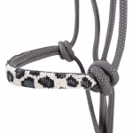 Cashel Grey Cheetah Beaded Nose Rope Halter/Lead