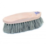 Champion Grey English Dandy Horse Grooming Brush - Plastic Back