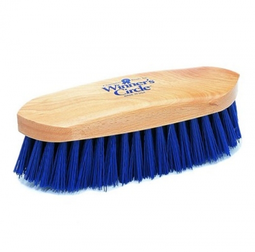 New Showman Dandy Brush Stiff Green Bristles Grooming 9" x 2 1/2" Horse Tack 