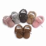 Comfy Baby Leather Infant Moccasins - Fleece lined Moccasins - Baby Prewalker Shoes