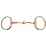 Copper Mouth Flat Ring Eggbutt Snaffle Bit