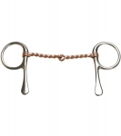 Copper Twisted Wire Half Cheek Snaffle Bit