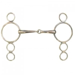 Coronet 3 Ring Continental Gag Bit 17mm Mouth