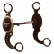 Coronet Antiqued Show Snaffle w/Copper Inlay SS Longhorn