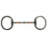 Coronet Copper and Steel Rollers Eggbutt Snaffle Bit