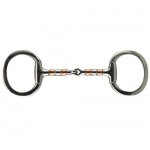 Coronet Copper and Steel Rollers Eggbutt Snaffle Bit