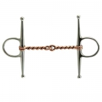 Coronet Full Cheek Single Twisted Copper Wire Bit