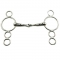 Coronet Hollow Mouth 3 Ring Whistle Gag Bit