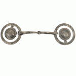 Coronet Show Snaffle w/Concho & Engraving Bit